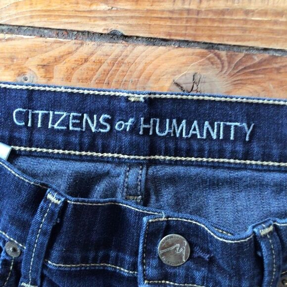 CITIZEN of Humanity dark blue Ava style COH low rise straight legs jeans size 26 - Picture 4 of 12